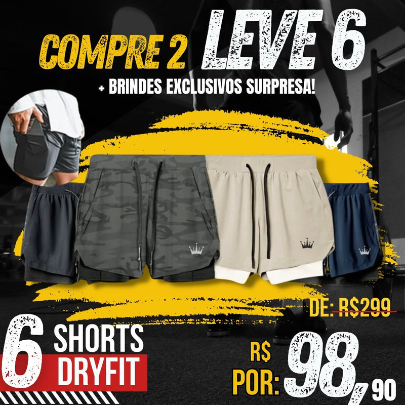 Shorts DryFit™ Premium - Compre 2 Leve 6